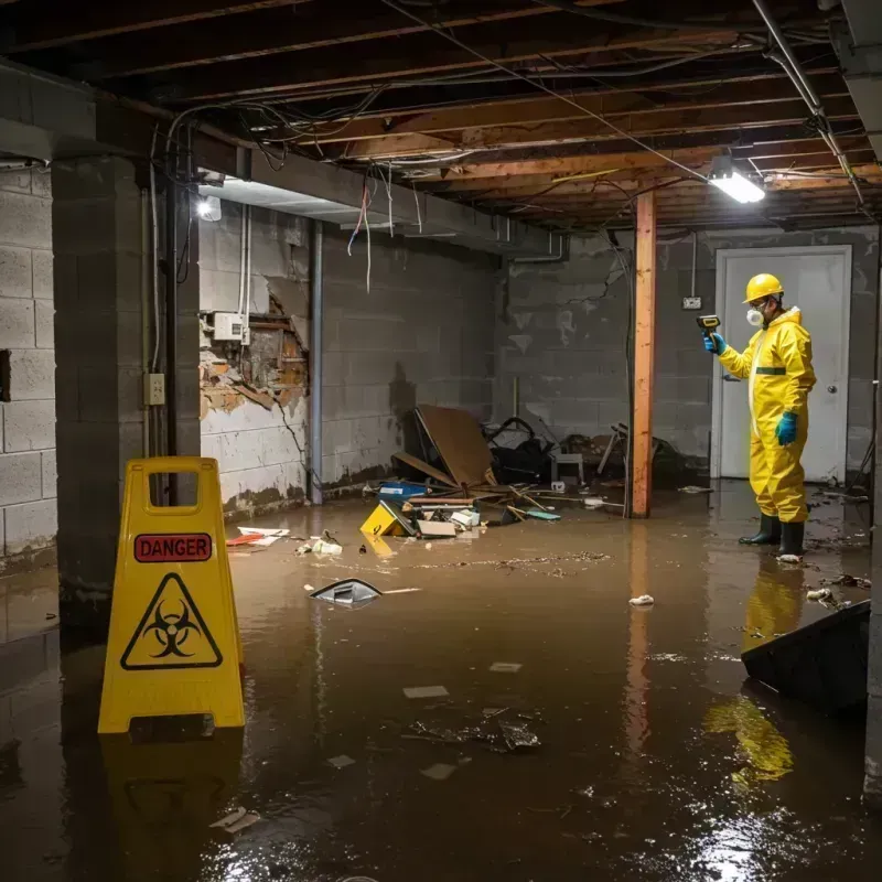 Flooded Basement Electrical Hazard in East Petersburg, PA Property